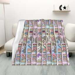 Taylors Shelf 280Gsm Bookish Reader Blanket 50 X 60 Inches, Soft Fluffy Bookworm Gift - thumbnail 2
