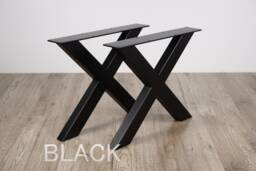 x Shape Bench Legs, Bench Legs, Coffee Table Leg, Set Of 2 - thumbnail 1