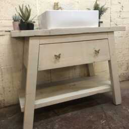 Polpero - Handmade Rustic Pine Furniture Solid Timber Vanity Unit Wooden Bathroom - thumbnail 4