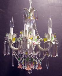 "4 Arm Mini Chandelier ""Summer"