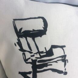 Pair Of Screen-Printed Ikea-Themed 20x20 Inch Throw Pillow Covers - thumbnail 2