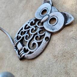 Owl Toilet Paper Holder, Tp Pick Your Color, Tissue Nature Wall Hook Bird Bathroom Decor Bath Fixture Hardware, Kids - thumbnail 3