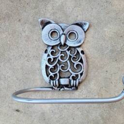Owl Toilet Paper Holder, Tp Pick Your Color, Tissue Nature Wall Hook Bird Bathroom Decor Bath Fixture Hardware, Kids - thumbnail 4