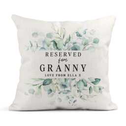 Personalised Cushion For Granny, Floral Eucalyptus Granny - thumbnail 1