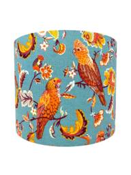 Tropical Parrot Lampshade Blue Bird Print Lamp Shade