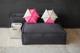Set Of 2 Hexagon Pillow/Pink Colourful Living Room Decor Modern 18 - thumbnail 1