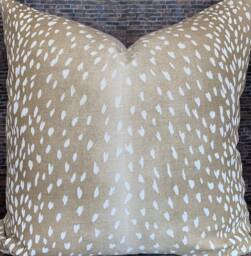Designer Pillow Cover , Vy, Antelope, Fawn - thumbnail 1