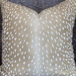 Designer Pillow Cover , Vy, Antelope, Fawn - thumbnail 3