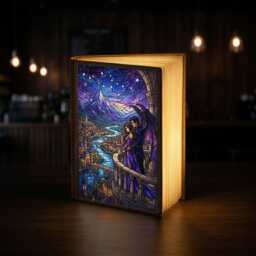 Acotar Book Lamp, Velaris Sarah J Maas Night Light, Feyre & Rhysand Court Foldable Light For Readers - thumbnail 4