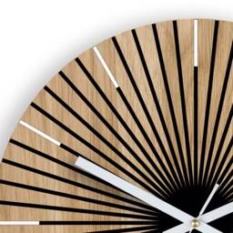 Wood Clock, Large Wall Clock, Unique Wall Gift Unusual Modern Abstract Style, Arian_Wood_White - thumbnail 2