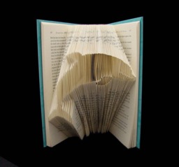 Dolphin - Endangered Species Sea Creatures Ocean Life Mammals Beach Theme Folded-Book Art Paper Sculpture Unique Gift - thumbnail 1