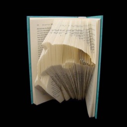 Dolphin - Endangered Species Sea Creatures Ocean Life Mammals Beach Theme Folded-Book Art Paper Sculpture Unique Gift - thumbnail 2