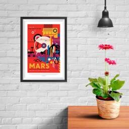Nasa Space Tourism Posters - Wall Art For Home, Office, School, Classroom Mars Visit The Historic Sites Multiple Tours Available - thumbnail 3
