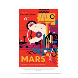 Nasa Space Tourism Posters - Wall Art For Home, Office, School, Classroom Mars Visit The Historic Sites Multiple Tours Available - thumbnail 2