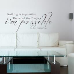 Wall Decal Inspirational Vinyl Quote Art Decor Living Room - 025 - thumbnail 2