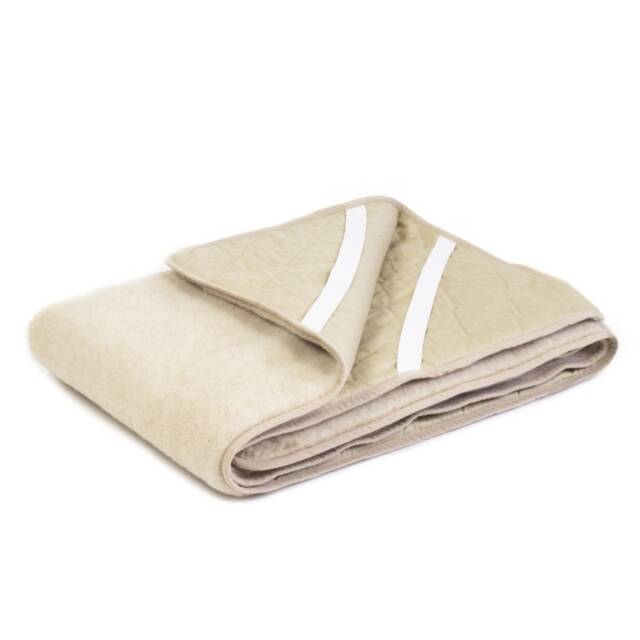 Deluxe Merino Wool Beige Mattress Topper - Super Soft Pad - image 1