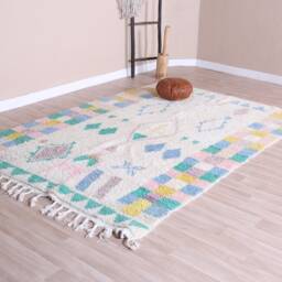 Authentic Boujaad Rug, Soft Moroccan Rug 5x8 Ft - thumbnail 3
