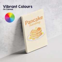 Classic Pancake Tuesday Breakfast Typography Canvas Wall Art Print Decor Picture Ready To Hang - thumbnail 4