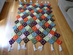 Multi Colored Throw - thumbnail 1