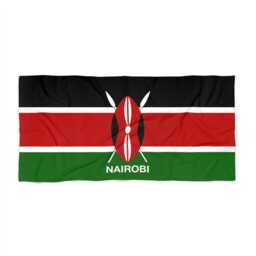 Kenya Beach Towel, Kenya Flag Towel, Of Kenya, Beach Tovel, Country Gift, Gift - thumbnail 2