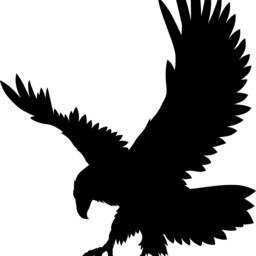 Eagle Wall Decal, Bald Silhouette, Wildlife Decor, Bird Of Prey, Patriotic Nature Art - thumbnail 2