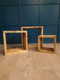 Nest Of Tables. 50cm X 50cm, 40cm 40cm, 30cm 30cm. 25cm Deep. Bespoke Sizes Also Available