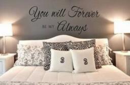 Wall Decal - You Will Forever Be My Always #2-Vinyl Decal Personalized Quotes Bedroom - thumbnail 1