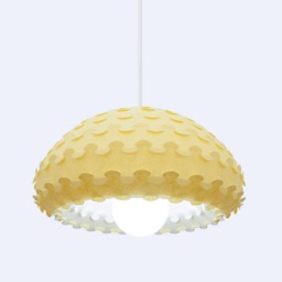 Yellow Pendant Lamp Shade - Kasa Y Light - thumbnail 3