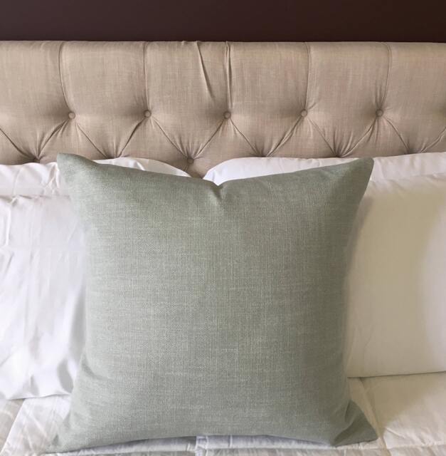 Home Decor Modern Decorative Toss Pillow Cover- Seafoam Green Thick Tweed - Cushion Cover Throw - Feat. 28 X Inches Best Seller - image 1