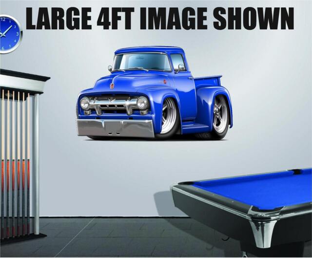 1954 Ford F100 Hotrod Truck Vinyl Decal Officially Licensed Wall Art - image 1