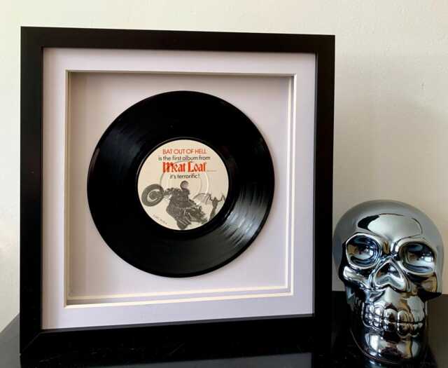 Meat Loaf - Bat Out Of Hell Framed 7 Inch Vinyl Record Music Wall Art Gift - image 1