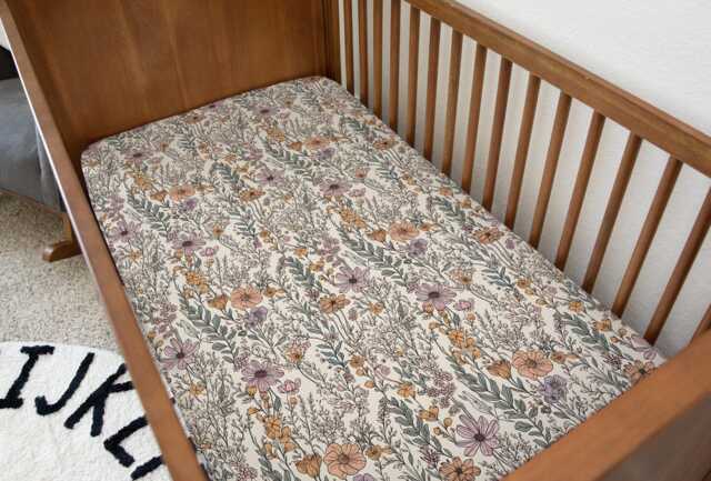 Wild Flowers Bedding, Duvet Covers, Fitted Sheets, Woodland Flroal Decor, Children's Kids Bedding - image 1