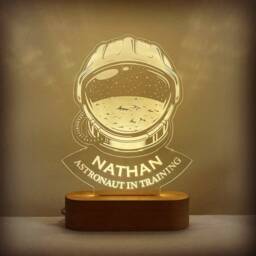 "Personalised Astronaut Led Night Light - Boys Or Girls ""Astronaut in Training"