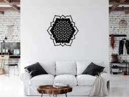 3D Stylish Wood Wall Art Decor, Flower Of Life, Openwork Ornament Picture, Living Room, Decorative Wooden Panel, Gift Idea - thumbnail 1