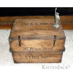 "Wooden Box, Cargo Chest, Table, Storage Box ""Soho" - thumbnail 4