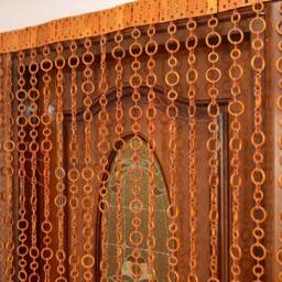 Handmade Beech Wood Beaded Door Curtain Bohemian Decor