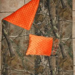 Custom Appliqued Camo Nap Mat Cover, Blanket, Pillow & Case - thumbnail 3