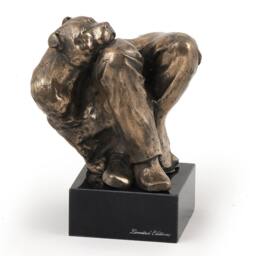 Staffordshire Bull Terrier - On Knee, Dog Marble Statue, Limited Edition, Artdog. Made Of Cold Cast Bronze. Perfect Gift. Limited Edition - thumbnail 2