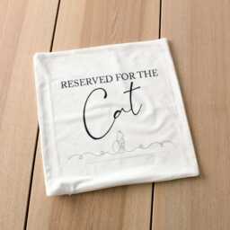 Reserved For Pet Cushion - Line Art Home D??cor Gift Owners Custom Options - thumbnail 4