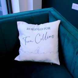 Reserved For Pet Cushion - Line Art Home D??cor Gift Owners Custom Options - thumbnail 2