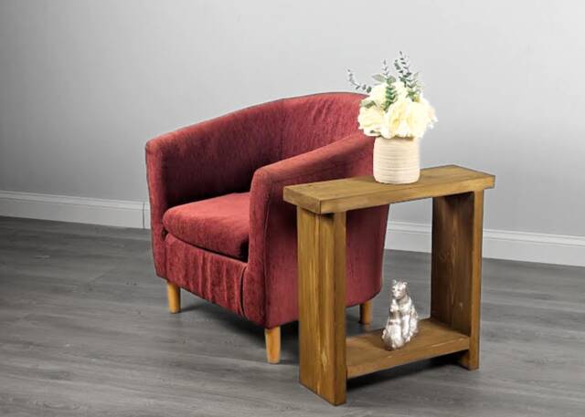 Versatile Narrow Side Table - Handcrafted Solid Wood, Multiple Finishes & Sizes, Perfect As A Stylish End Sofa Gift - image 1