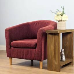 Versatile Narrow Side Table - Handcrafted Solid Wood, Multiple Finishes & Sizes, Perfect As A Stylish End Sofa Gift - thumbnail 2