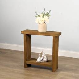 Versatile Narrow Side Table - Handcrafted Solid Wood, Multiple Finishes & Sizes, Perfect As A Stylish End Sofa Gift - thumbnail 3