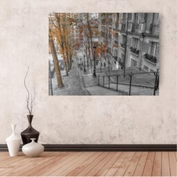 stairs To Montmartre, Paris Canvas Wall Art - 48x32 - thumbnail 3