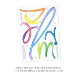 Watercolor Words - Smile Peel-And-stick Wall Decals Mej - thumbnail 4