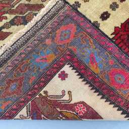 3x5 Sultani Accent Rug - Floral Tribal Rug- Hand-Knotted Wool Rug, Vegetable Dyed, Perfect For Living Room, Bedroom, Kids Room Gift - thumbnail 4