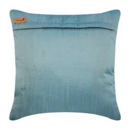 Sequin Circle & Dots Pattern Art Silk Blue Pillow Sham, 24x24/26x26, Modern Style Euro Square Pillowcase - Sea The Dream - thumbnail 4