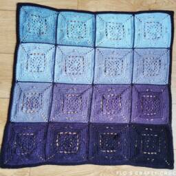 Butterfly Garden Crochet Baby Blanket, Cotton Lace Edging - thumbnail 2
