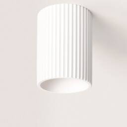Greece - Ceiling Spotlight Minimalist Lighting Fixture Cylinder Plaster Downlight White Minimalist Light Fixtures - thumbnail 4