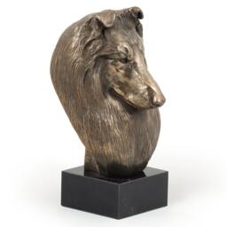 Scottish Sheepdog, Dog Marble Statue, Limited Edition, Artdog. Made Of Cold Cast Bronze. Solid, Perfect Gift. Limited Edition - thumbnail 3